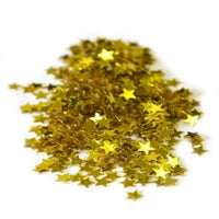 Interesting confetti, star confetti, for wedding gold,