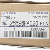  26696FA020 Kit de plaquettes de frein arrière d'origine Subaru