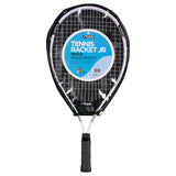 Détail de la raquette de tennis en aluminium STIGA, montrant sa solidité et sa légèreté.