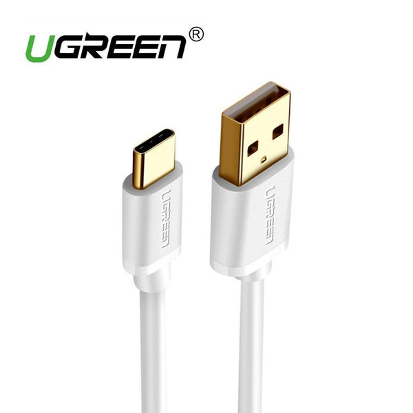 UGREEN 30165 USB 2.0 TypeA / Type C reversible sync charging cable, white, 1M 