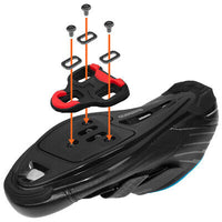 Muddyfox Unisex Road Cleat Cycling Shoe, Black, One Size