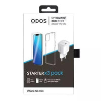 Qdos iPhone 13 Mini Case + Tempered Glass Pack